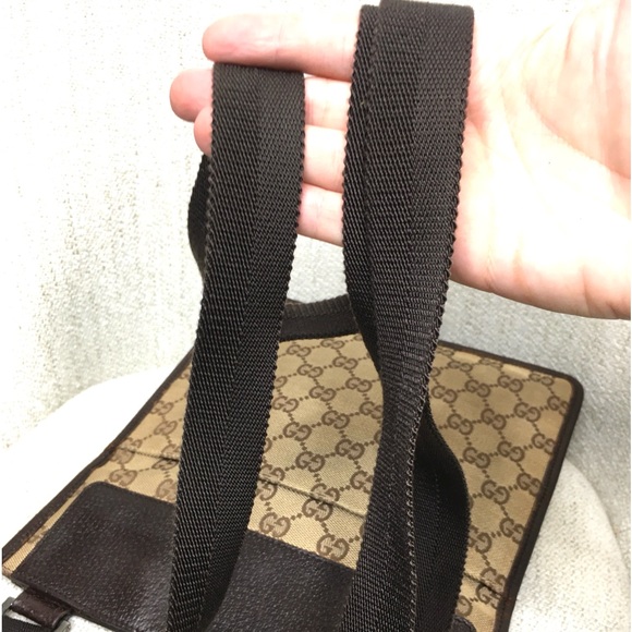 Gucci authentic brown canvas crossbody bag - Picture 12 of 15